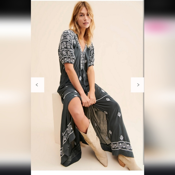 Free People Riley Embroidered Maxi Dress - Picture 2 of 9